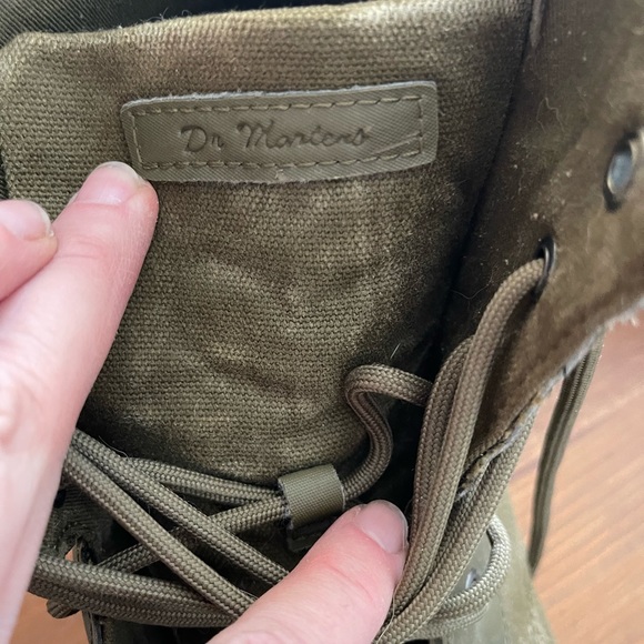 Dr. Martens mens Combs Nylon Grenade Green canvas book size 12 - Picture 6 of 13